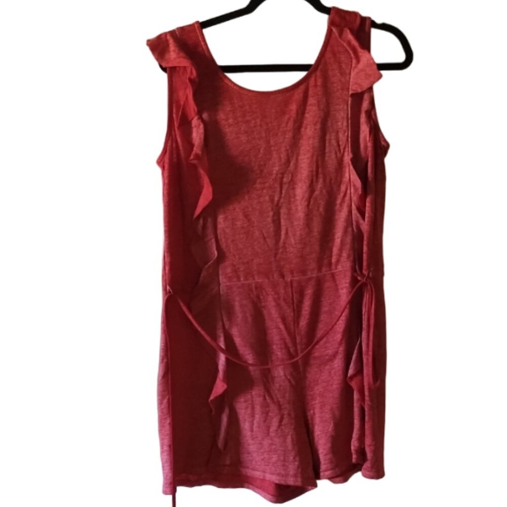 Live Well Loungewear by Cato Red Romper, Women's Size Large
